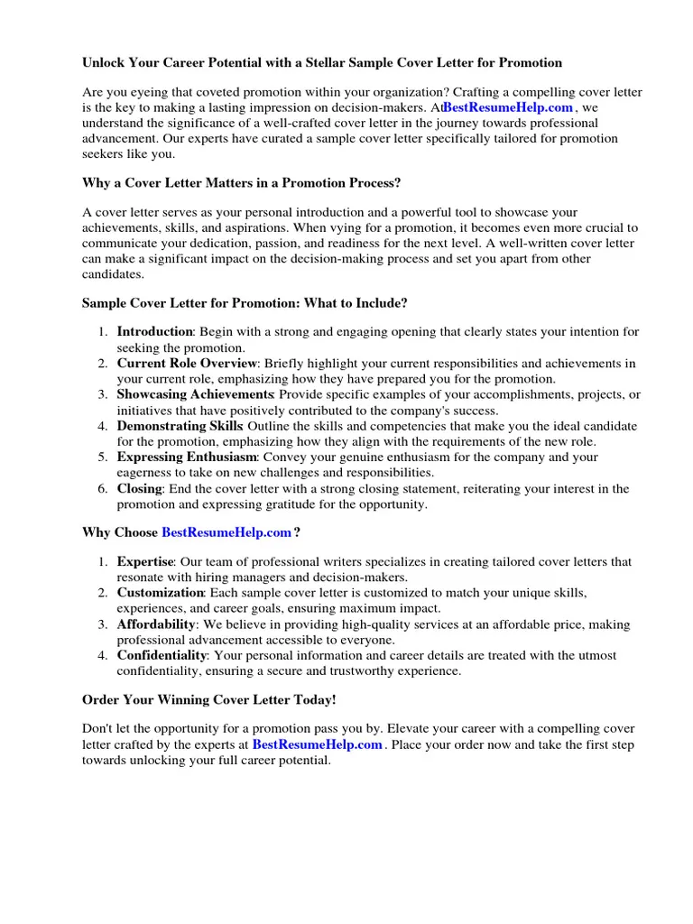 36942 promotion cover letter header