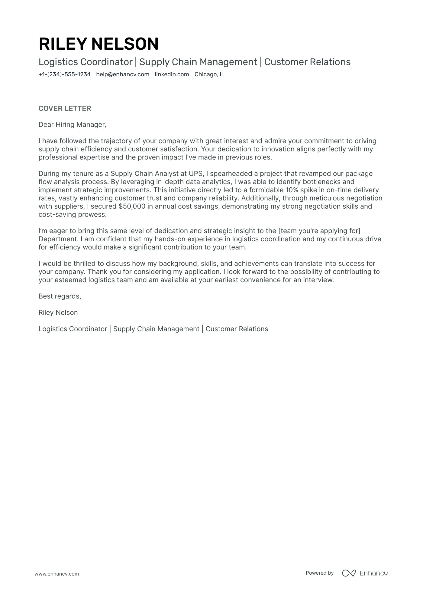 36953 communication skills cover letter
