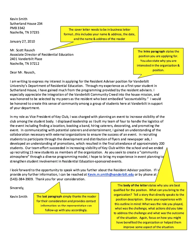 36955 cover letter format