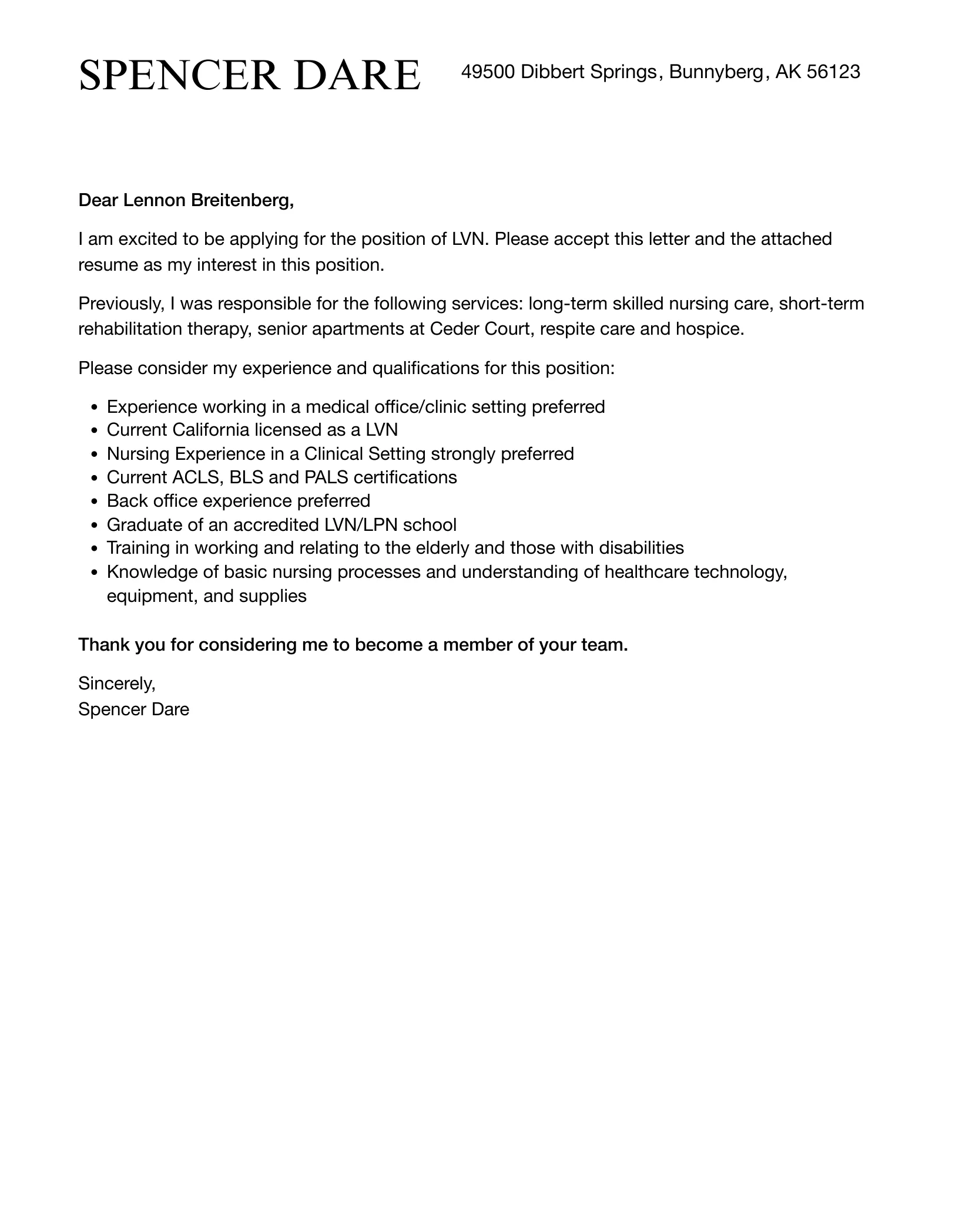 36960 lvn cover letter skills