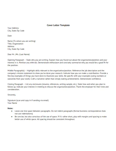 36968 job description cover letter