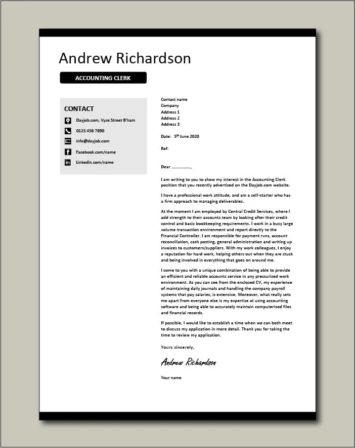 36971 accounting internship cover letter closing