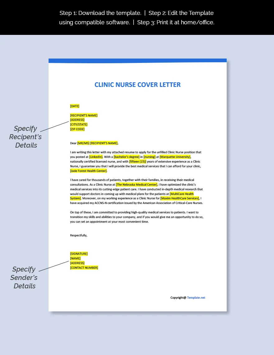 36982 clinic nurse cover letter 6
