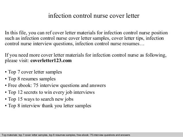 36991 infection preventionist cover letter tips image3