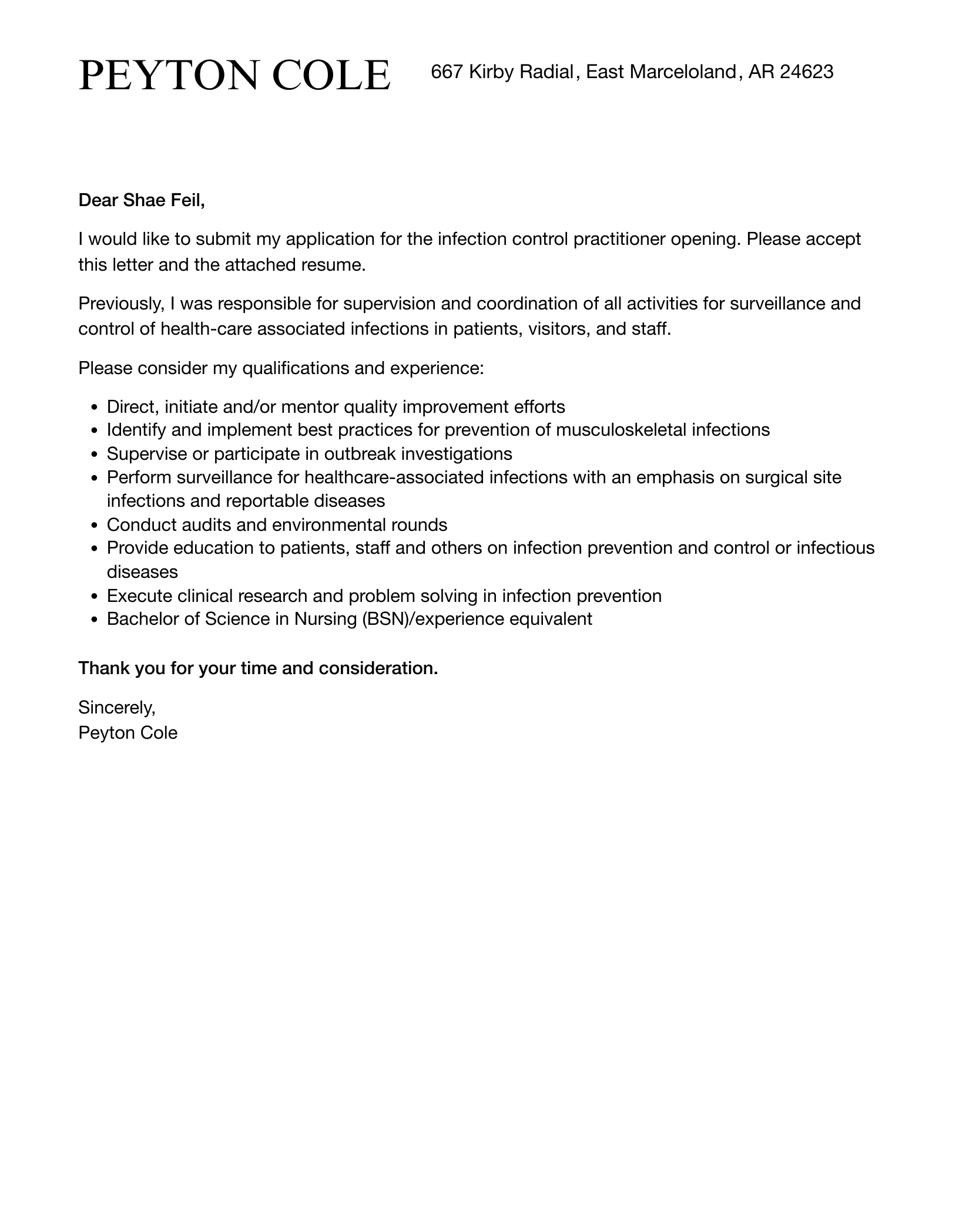 36991 infection preventionist cover letter tips image4