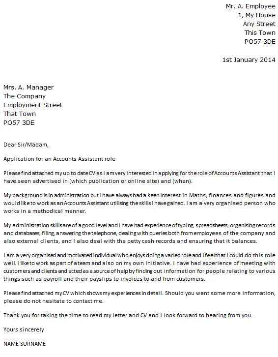 36993 professional cover letter