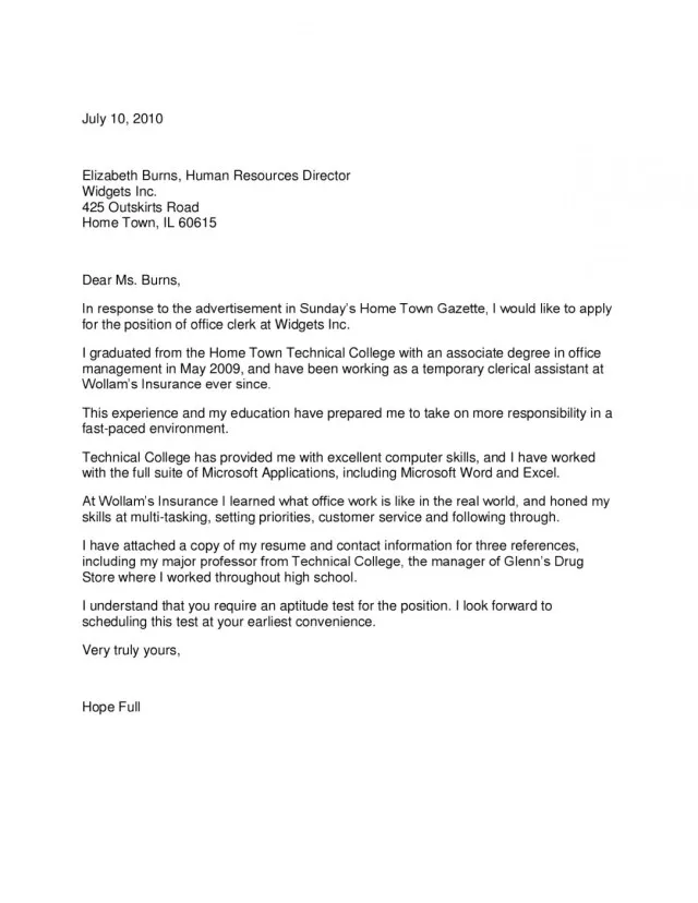 36995 cover letter template
