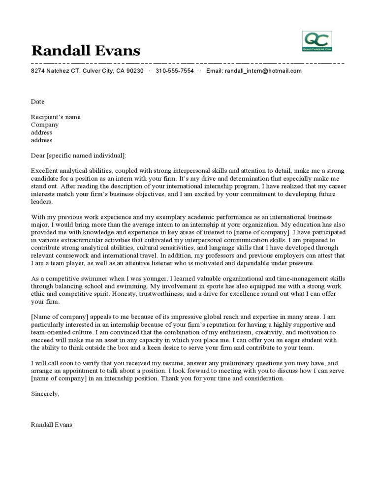 36996 cover letter mistakes
