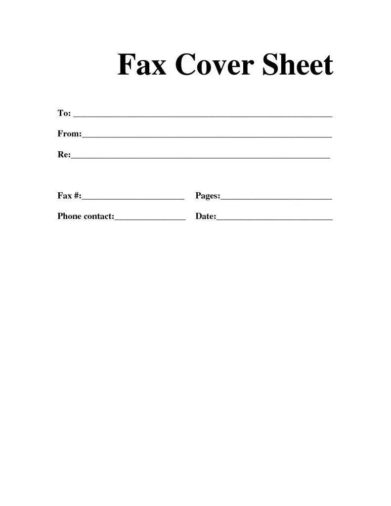 36998 fax cover letter templates