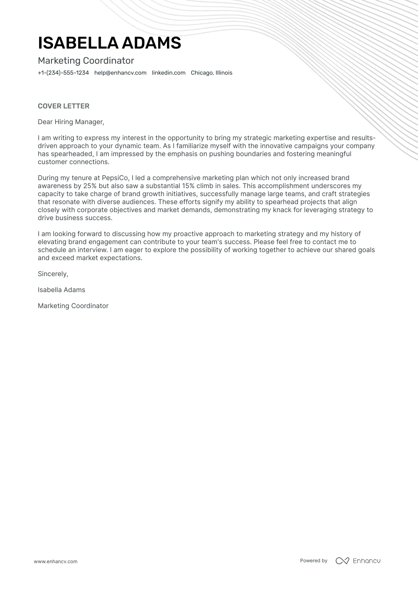 37002 brand manager cover letter experience