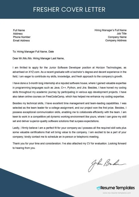 37011 cover letter structure