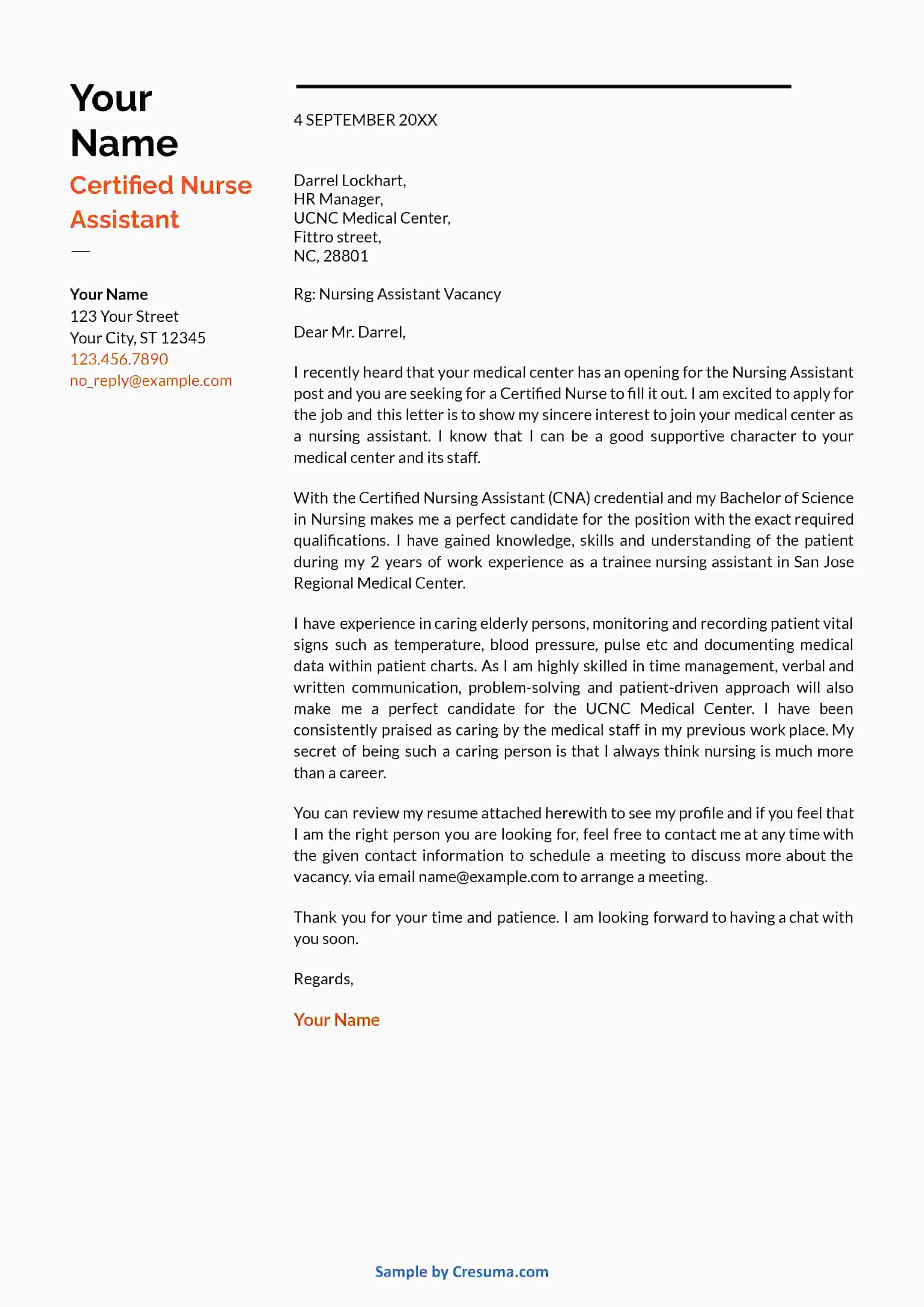 37013 cna cover letter skills
