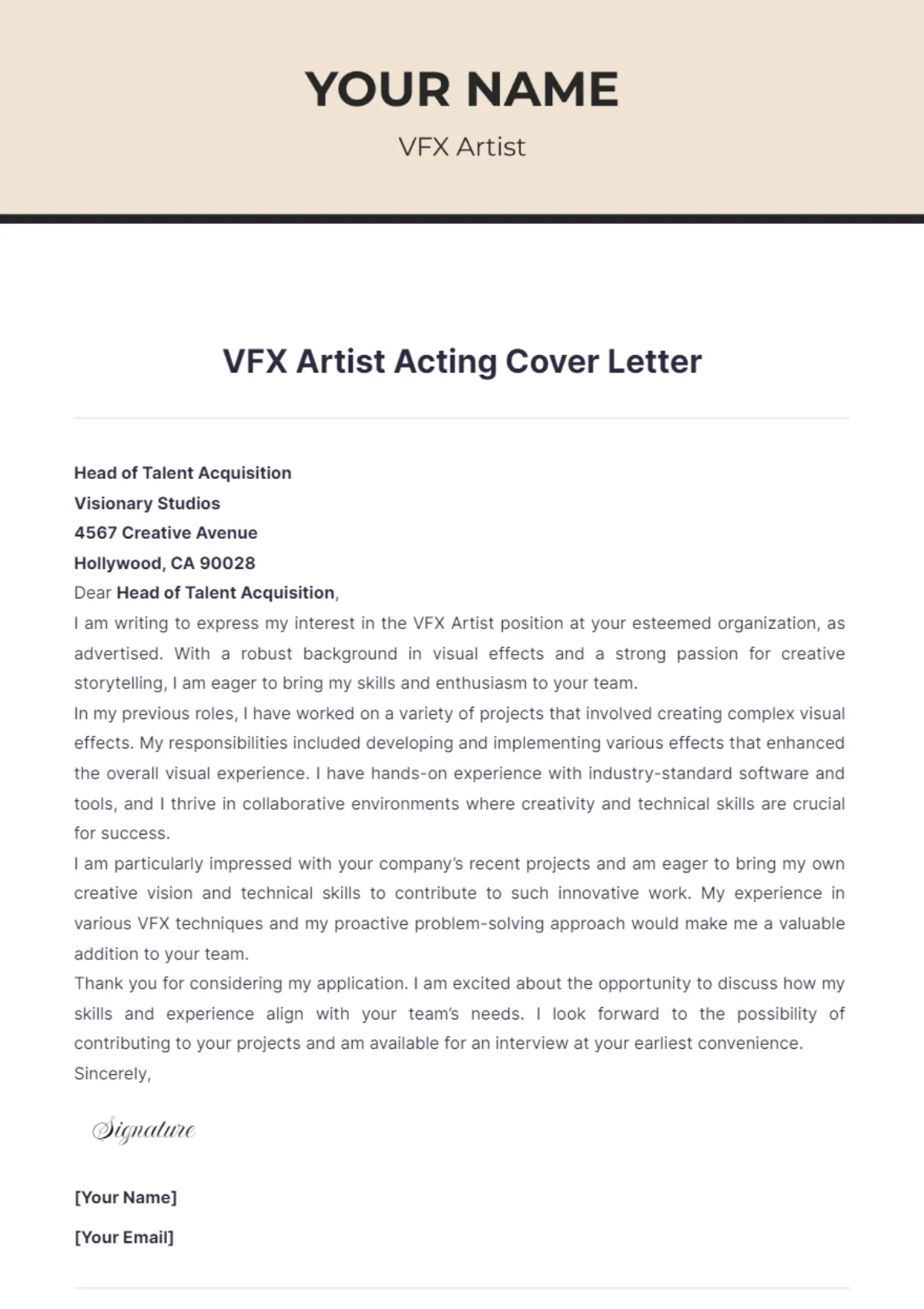 37021 cover letter formatting