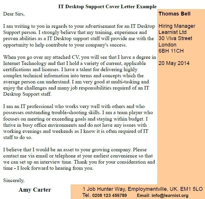 37030 cover letter formatting