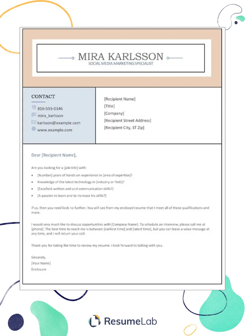 37032 cover letter template word 5