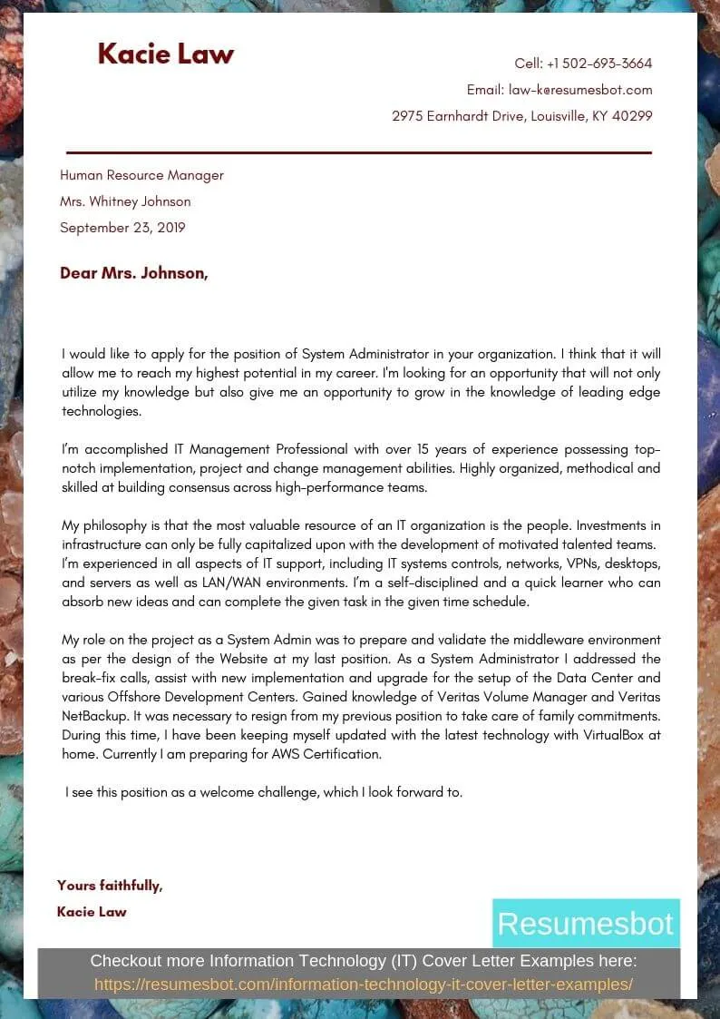 37037 cover letter template