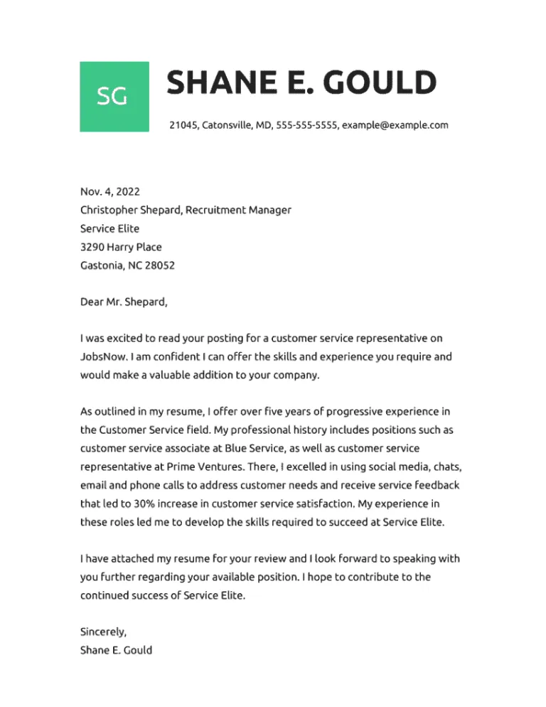 37039 customer service cover letter proofreading