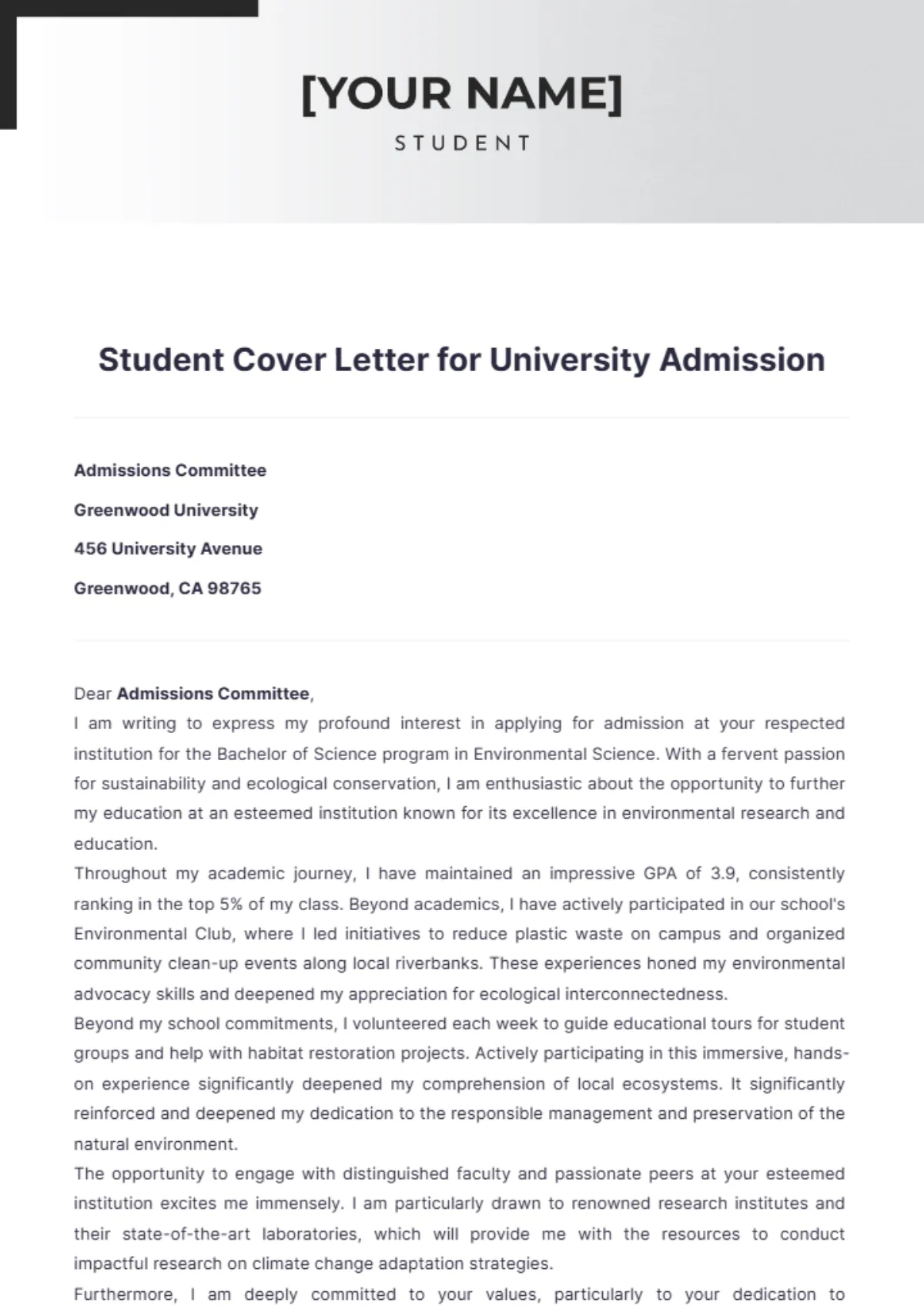 37053 cover letter purpose