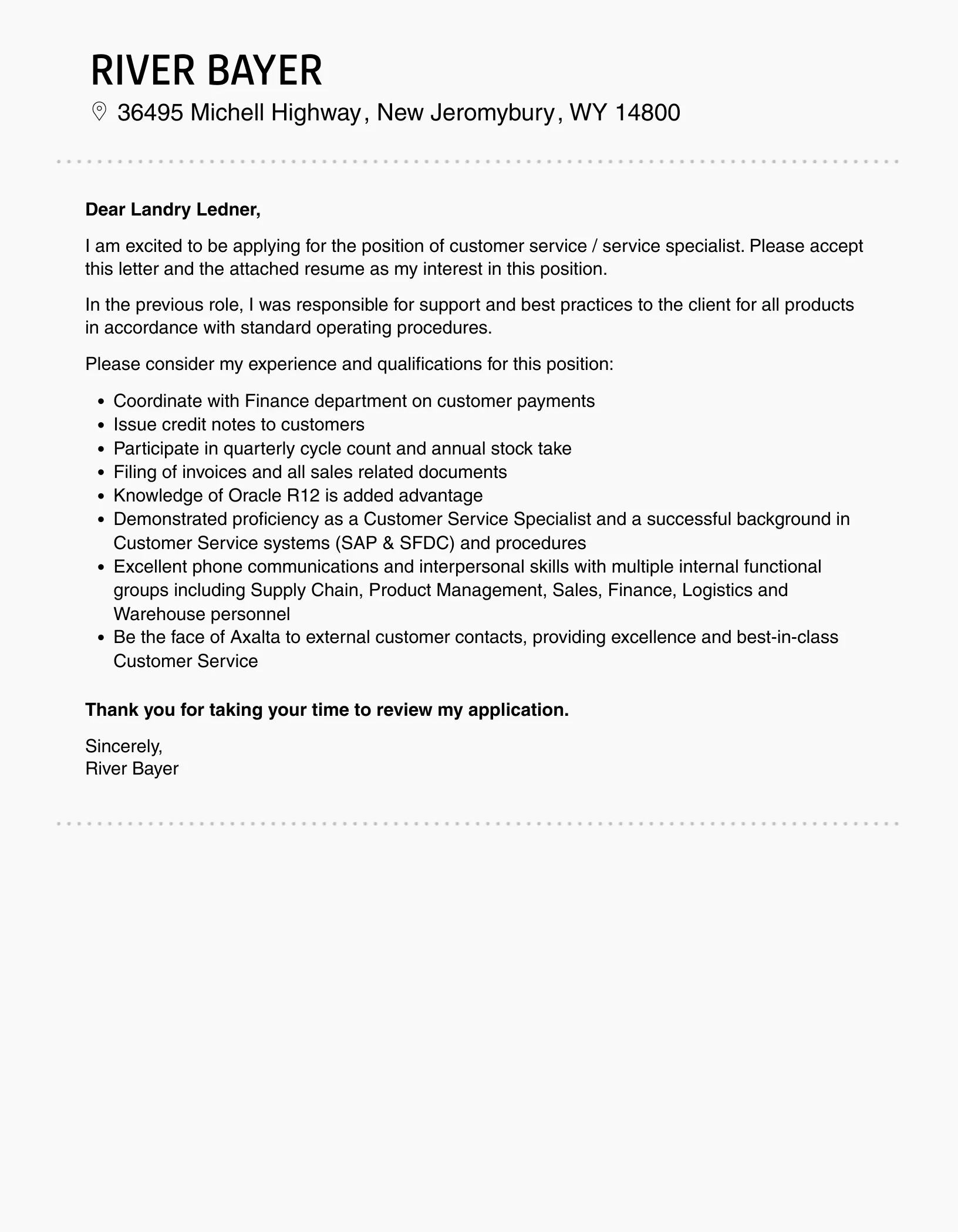 37090 tailoring cover letter