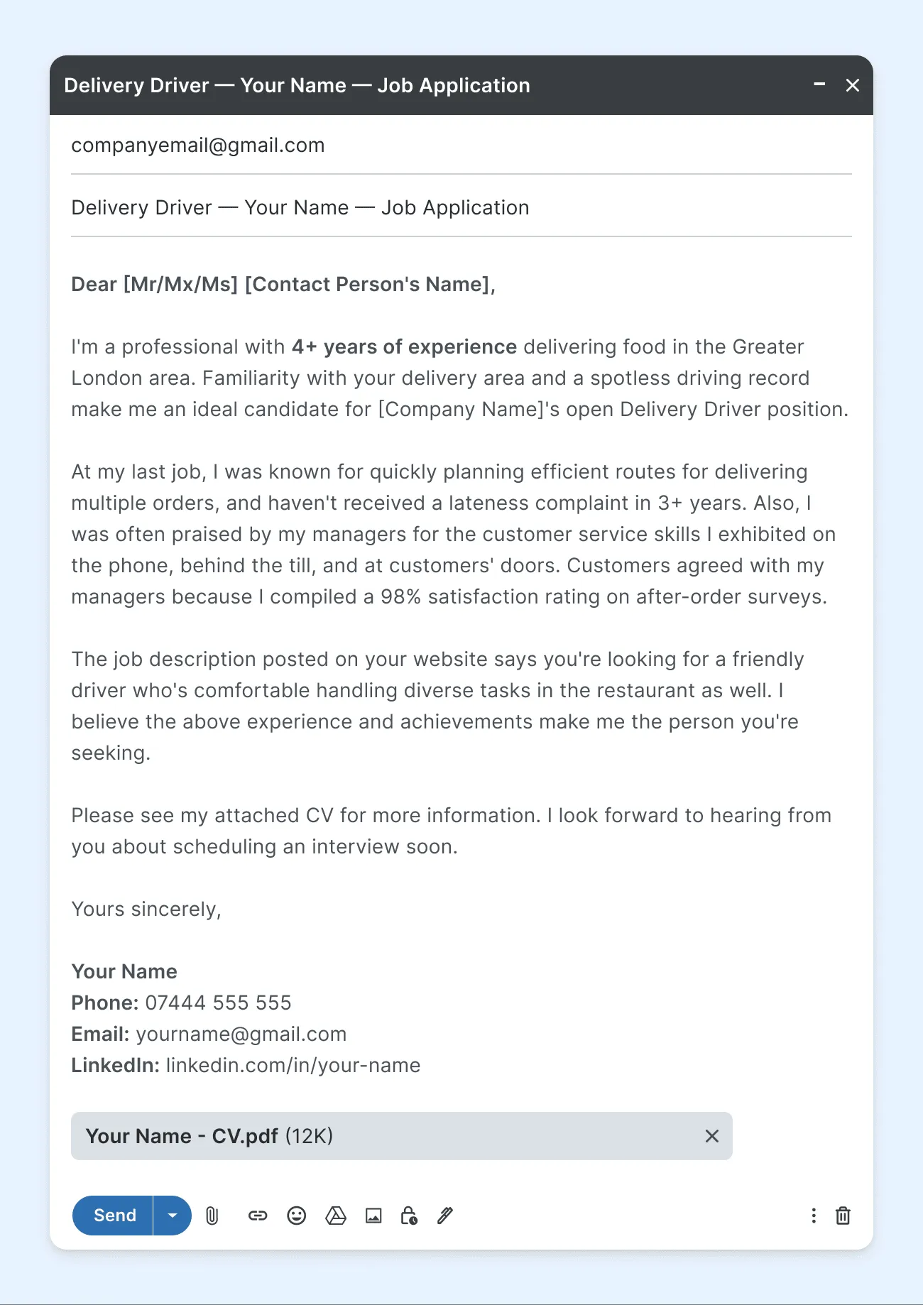 37092 personalizing email cover letter
