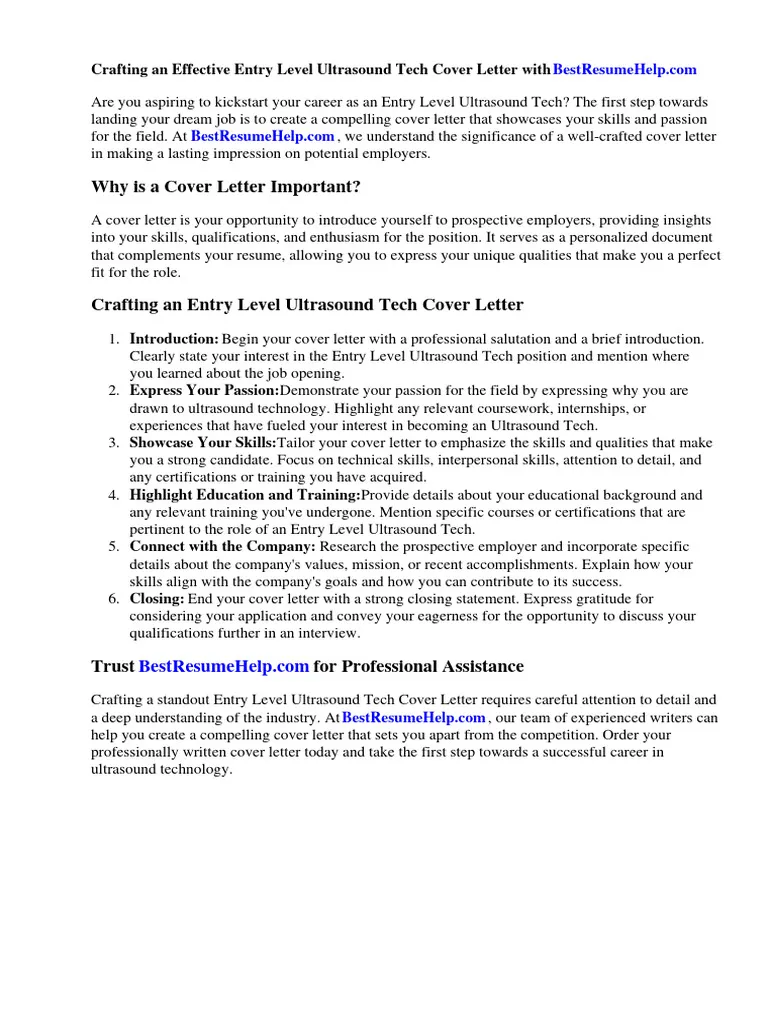37094 ultrasound tech cover letter header