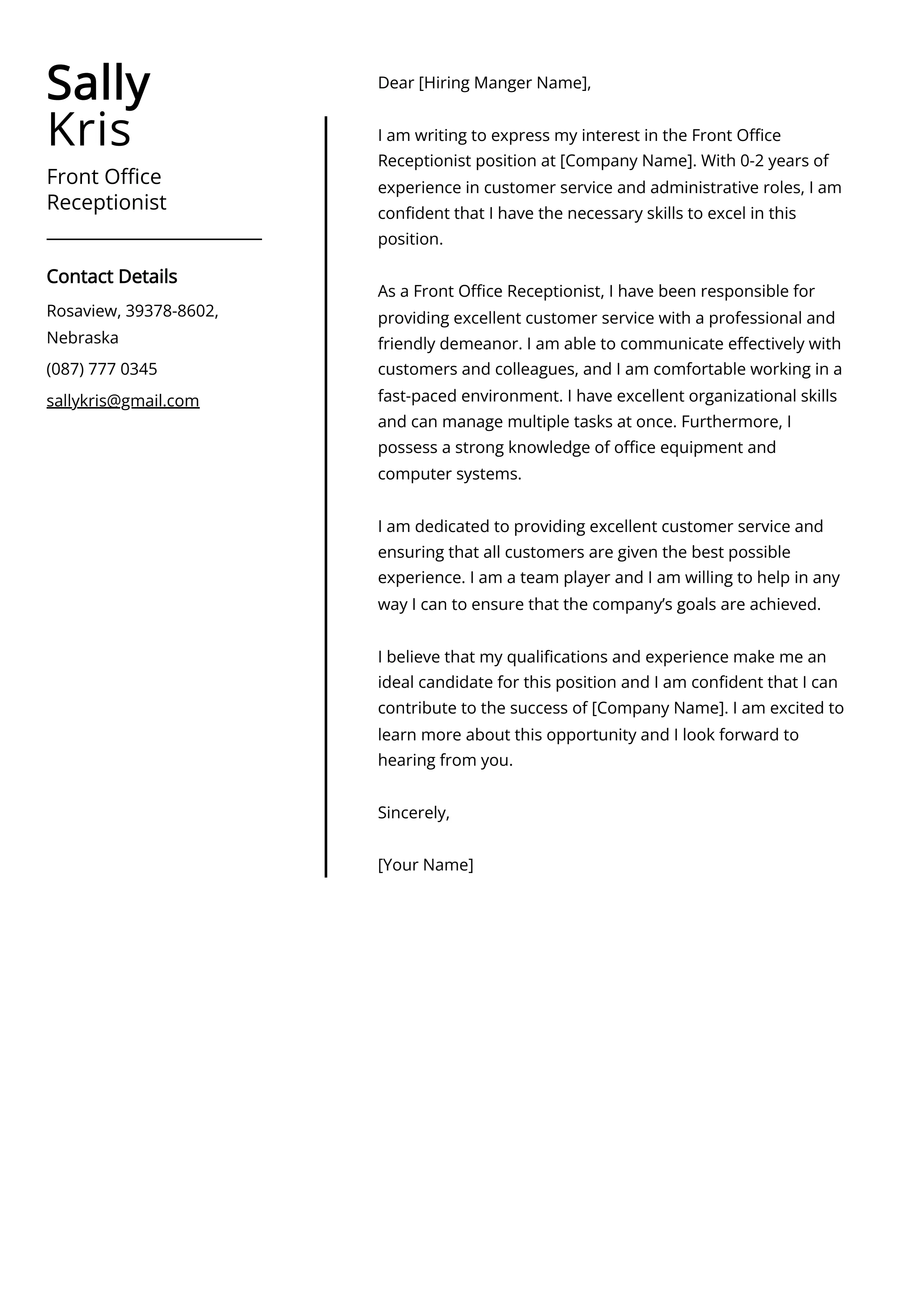 37102 formatting cover letter