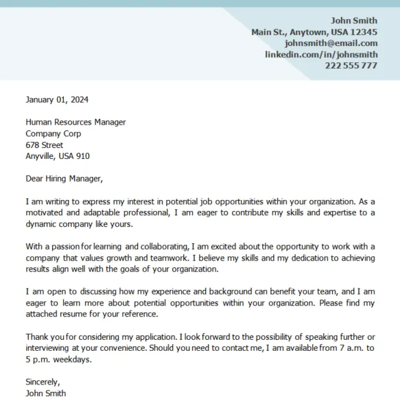 37108 cover letter benefits