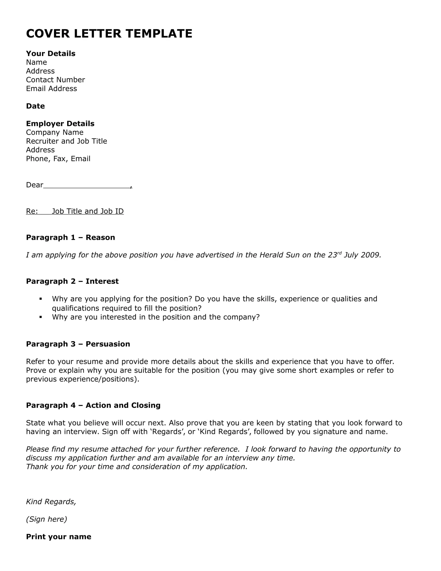 37109 cover letter example marketing