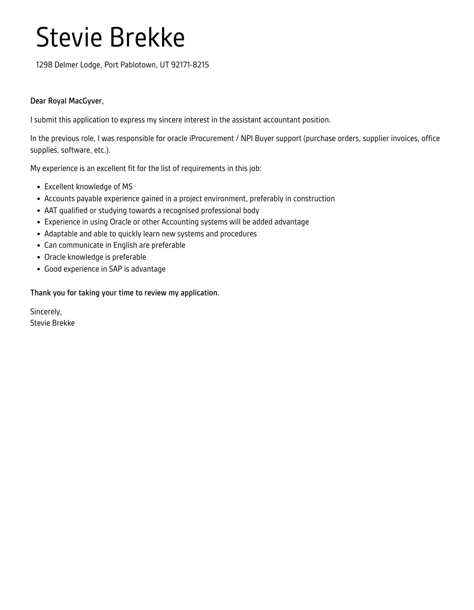 37117 tailoring cover letter