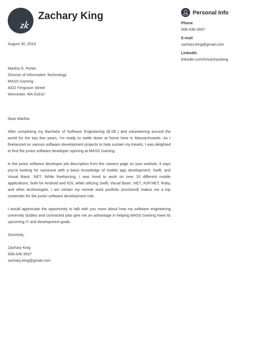 37119 cover letter software engineer 4