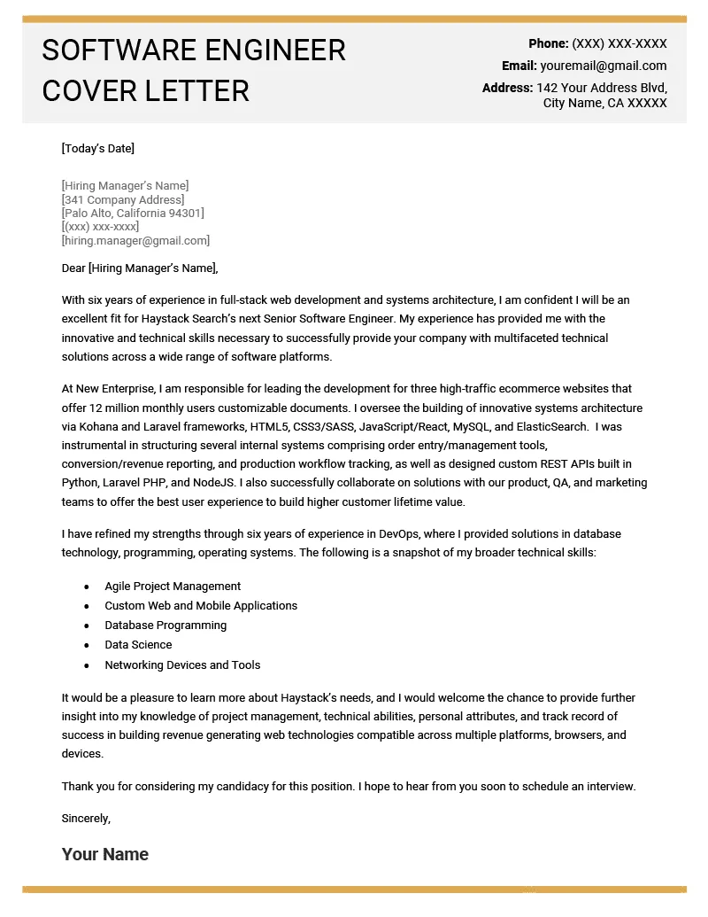 37119 cover letter software engineer 5