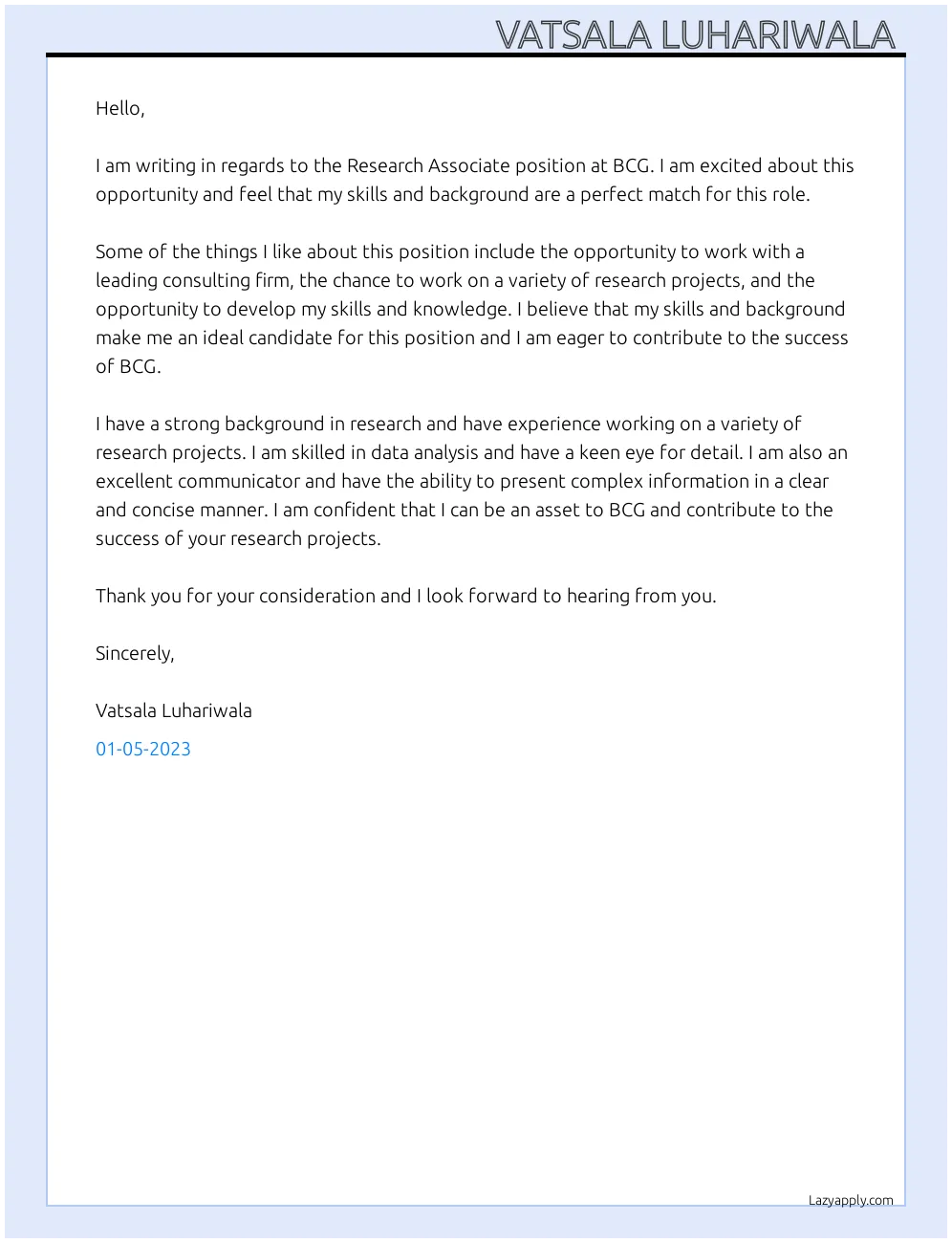 37138 bcg cover letter formatting