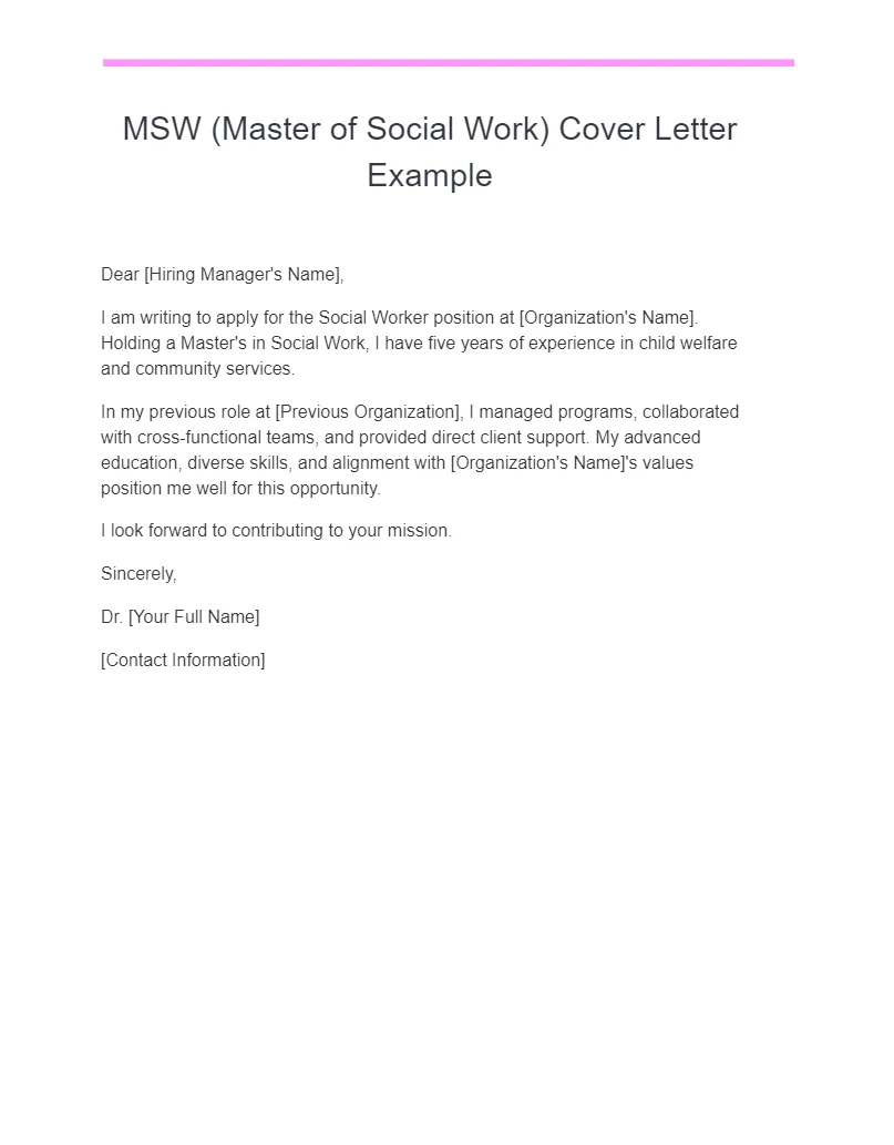 37141 msw cover letter importance