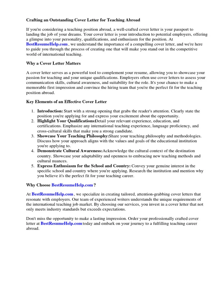 37143 teaching abroad cover letter