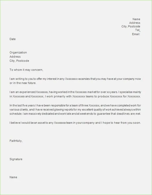 37160 cover letter sample body