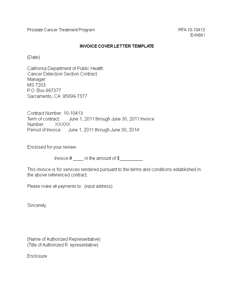 37164 invoice cover letter importance