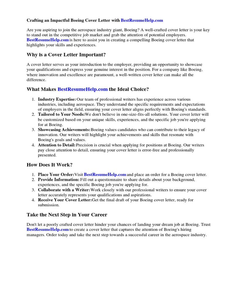 37166 boeing cover letter importance