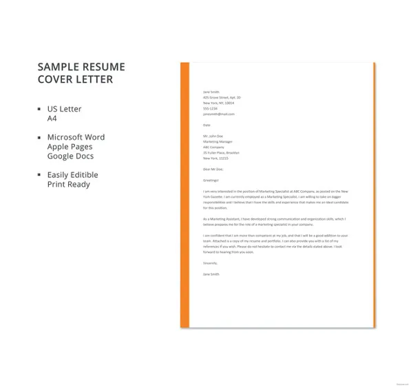 37167 resume format examples