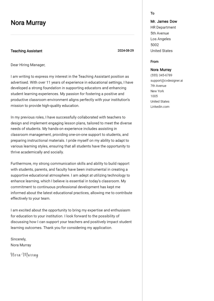 37170 communication skills cover letter