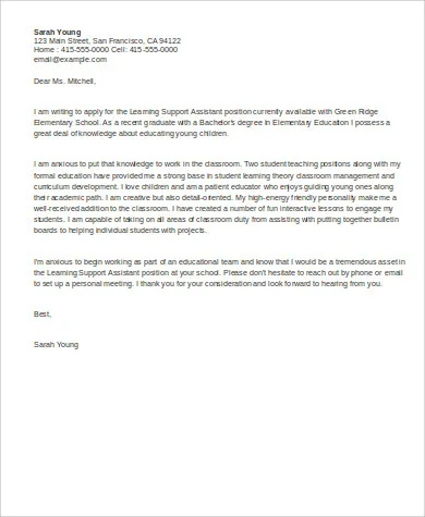 37181 education cover letter formatting