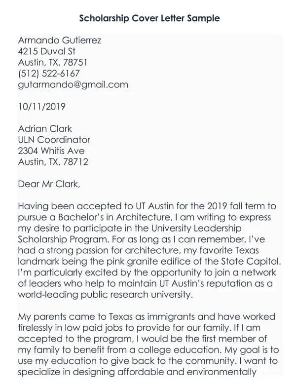37182 scholarship cover letter achievements
