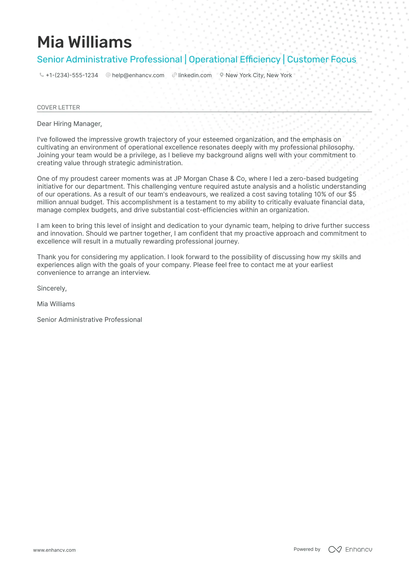 43921 cover letter components