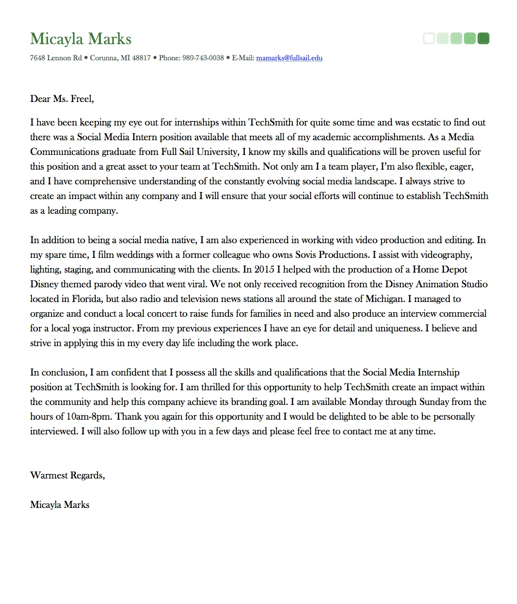 43938 cover letter formatting