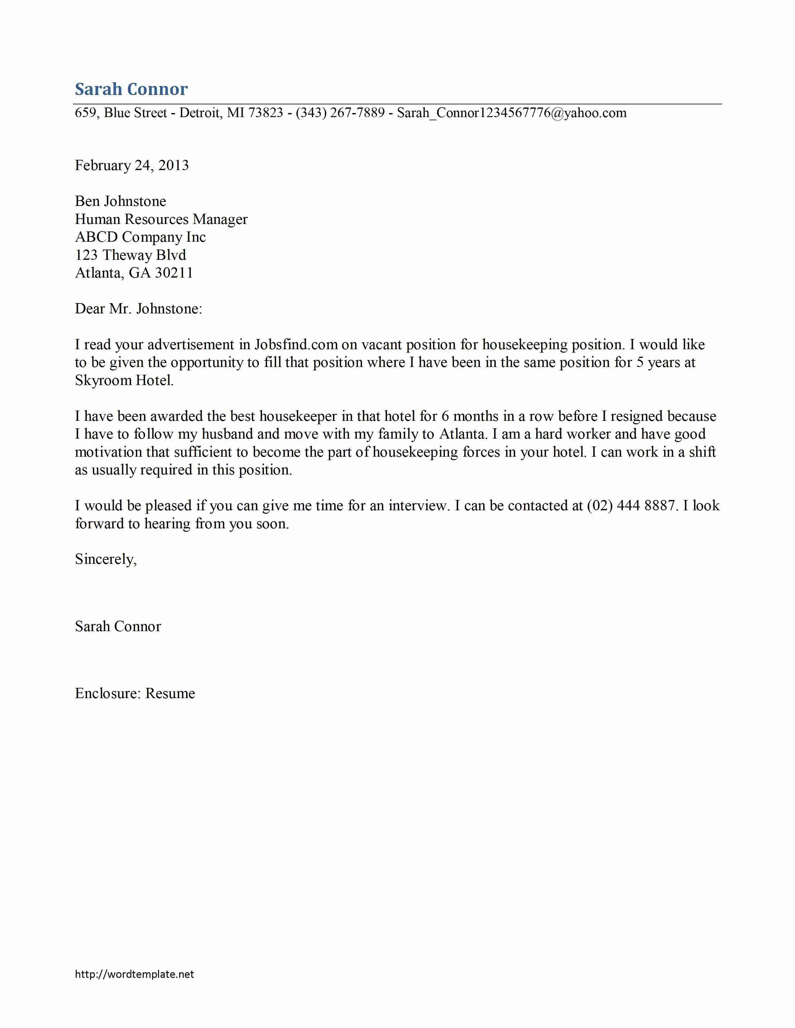 43941 tailoring cover letter