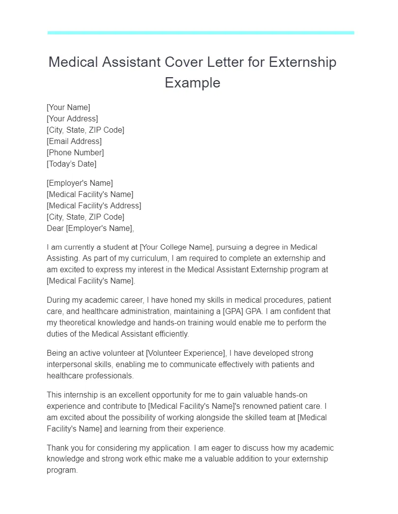 43943 medical assistant cover letter