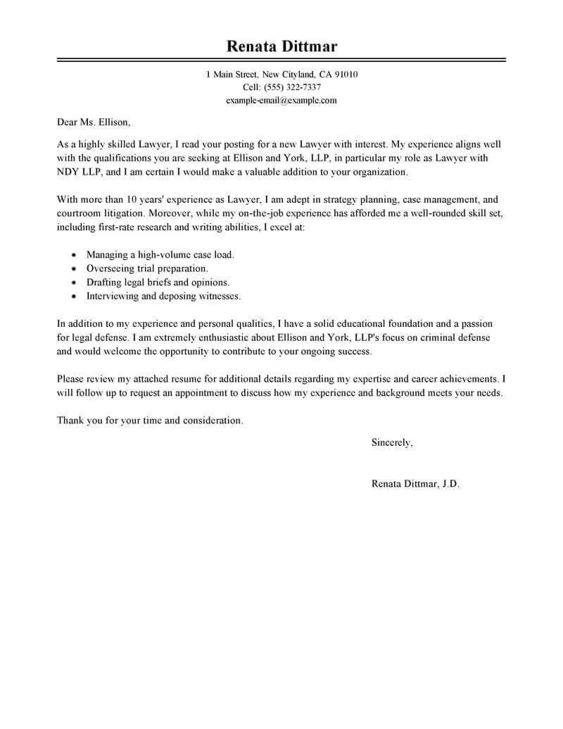 43955 legal cover letter examples