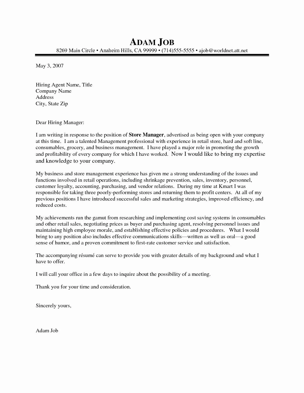 43965 tailoring cover letter