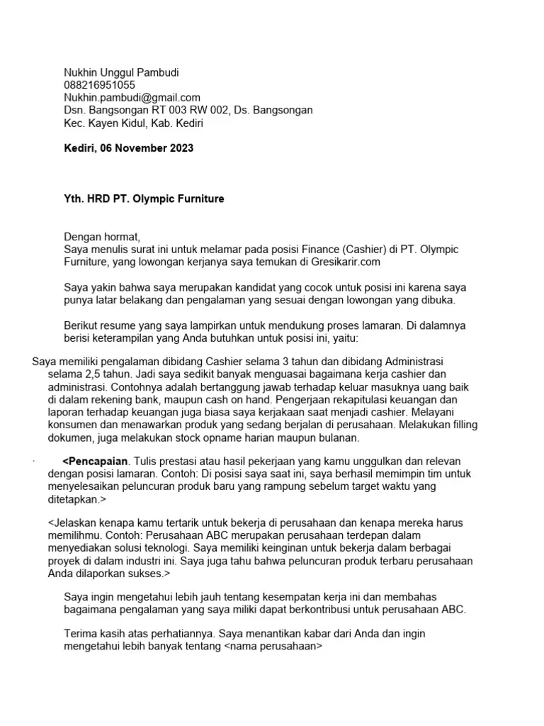 43967 cover letter example