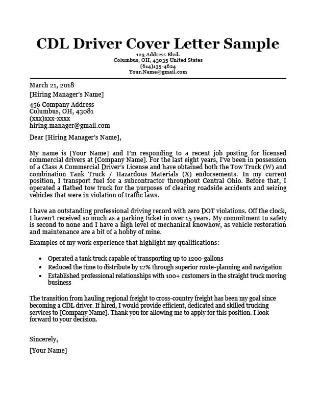 43968 driver cover letter ats