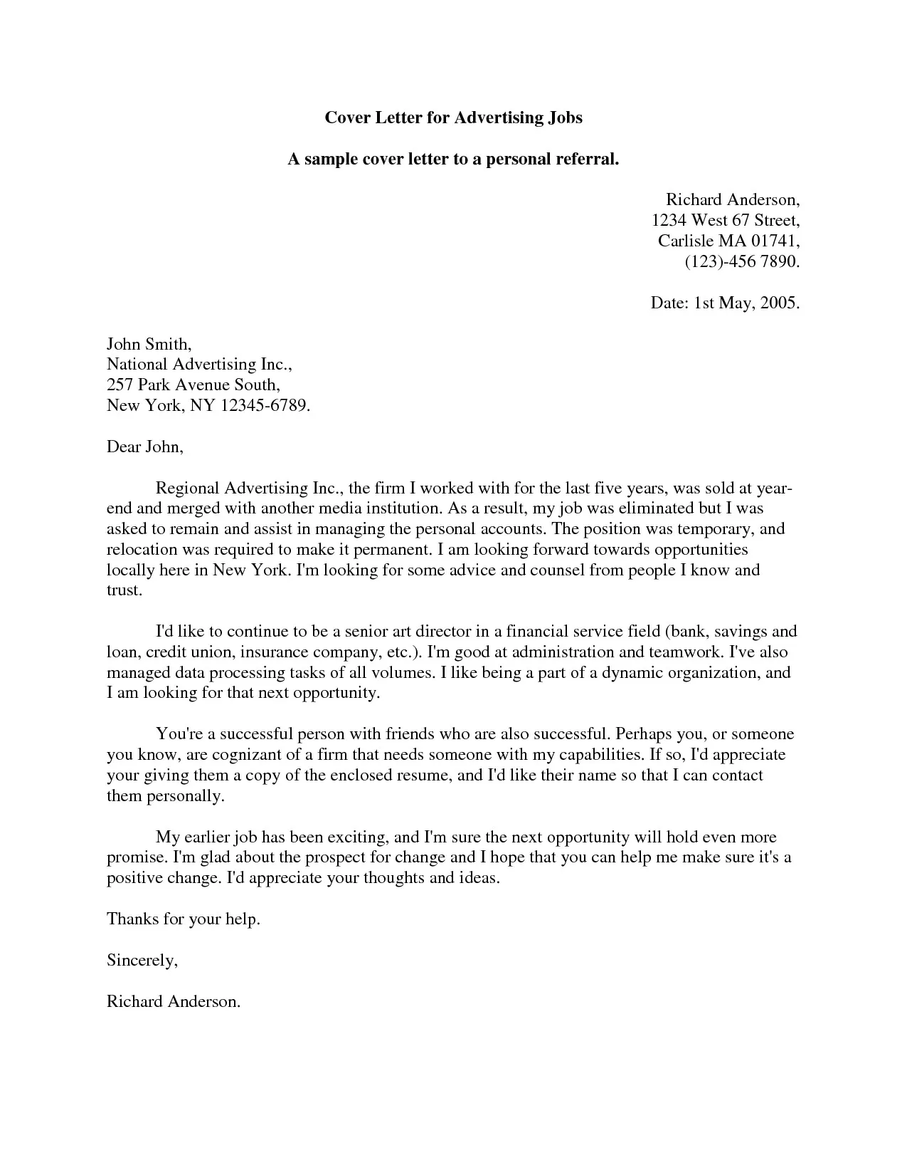 43969 subject line cover letter